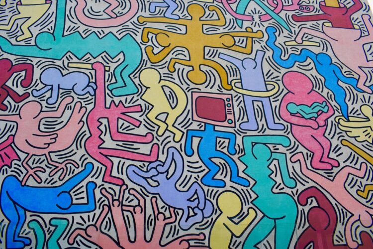 Tuttomondo di Keith Haring a Pisa: il murales che racconta un sogno di pace