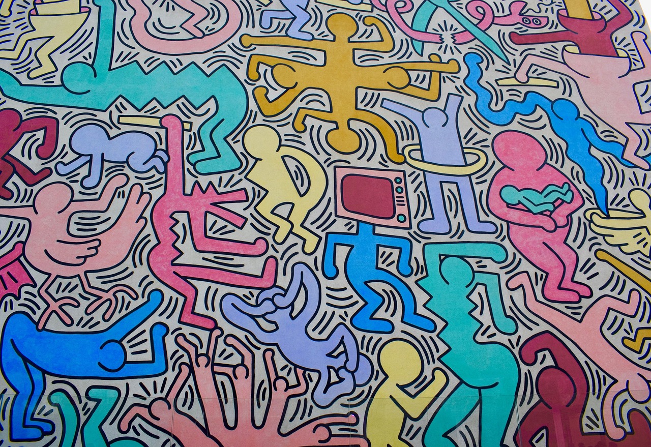 Tuttomondo di Keith Haring a Pisa: il murales che racconta un sogno di pace